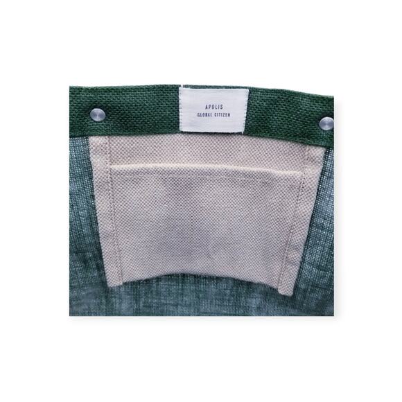 Apolis East West Original Petite Market Bag Green Jute XXV 25 Global Citizen - Picture 6 of 7